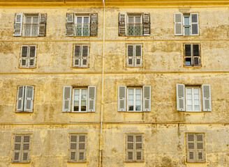 Obraz premium Old Apartment Building in Ajaccio, Corsica, France