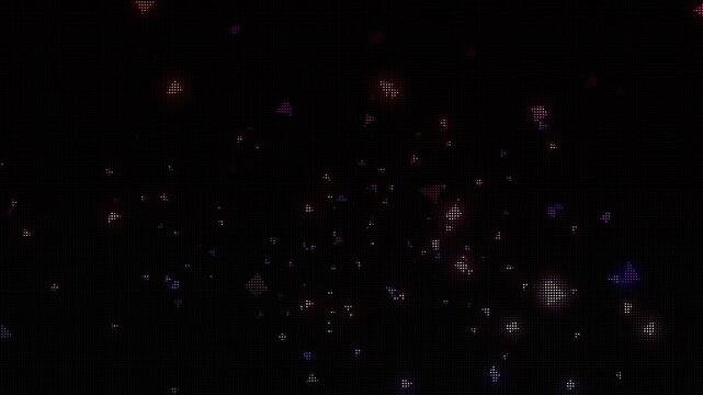 Particles, 4K, black background, glow, gradient, dots, blue, pink, light, fantasy, animation, background, particles, material, graphics, nature, magic, triangle, effect