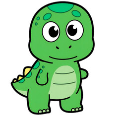 Obraz premium cute cartoon shaped dinosaur