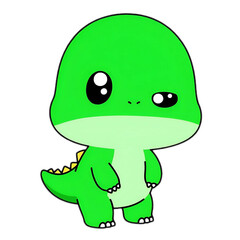 Obraz premium cute cartoon shaped dinosaur