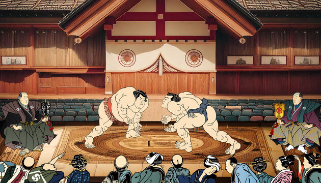 相撲観戦