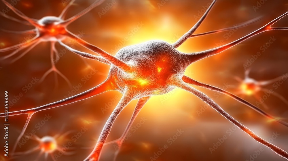 Aufkleber intricate network of neurons, exploring the complex world of brain cells and nervous system