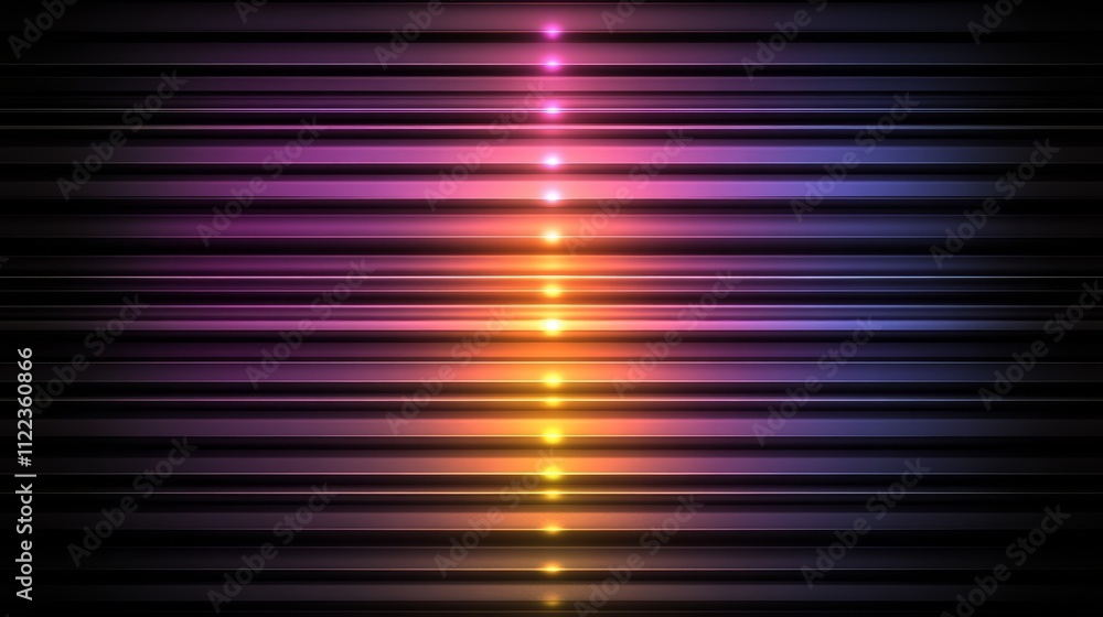 Poster abstract background with dynamic lines and glowing lights