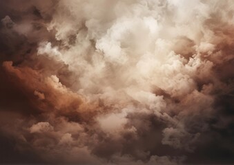 Obraz premium Brown Coffee Gradient Watercolor Background with Cloudy Texture. For Graphic Use 