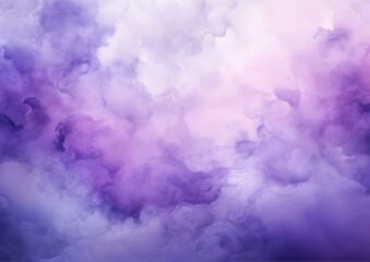 Obraz premium Violet Gradient Watercolor Background with Cloudy Texture. For Graphic Use 