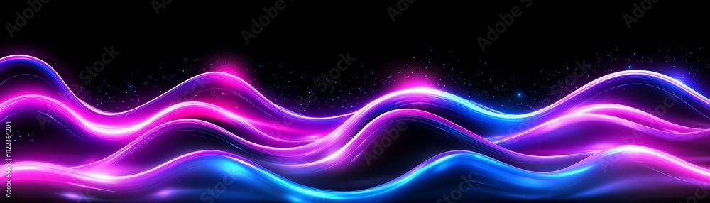 Aufkleber abstract wave background vector, flowing lines and gradient colors for modern design