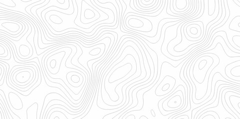 Fototapeta premium Geometric stiped line grid map Topographic contour lines. Seamless pattern with lines Topographic map. Geographic mountain relief diagram line wave carve pattern.