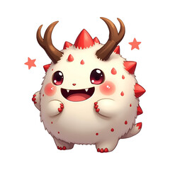 Obraz premium Cute monster character png transparent