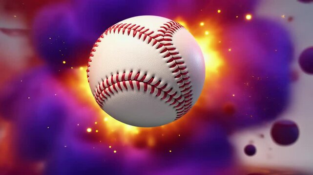 fire ball sport close catch symbol athletic flaming activity burn orange game sports closeup colorful burning abstract league signs made motion 4k design video 