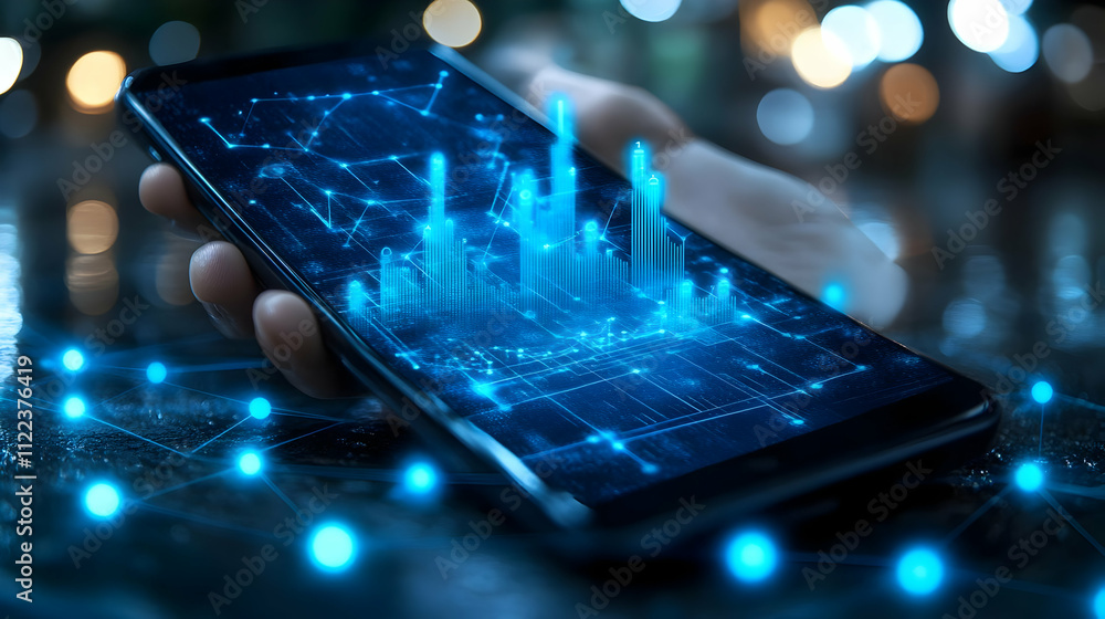 Aufkleber mobile data visualizations: analyzing trends & insights instantly