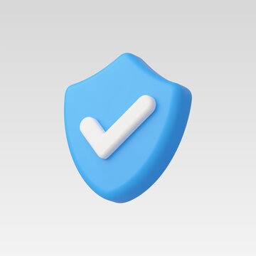3d Realistic security protection vector illustration