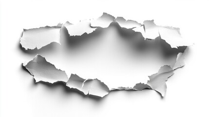 Obraz premium [Torn US map cut out] Jagged Holes in Solid Surfaces - Symbolic Destruction & Overcoming Obstacles