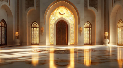 Golden Mosque Interior: Architecture, Design, & Light