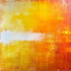 Abstract artwork with yellow, orange, and white hues.