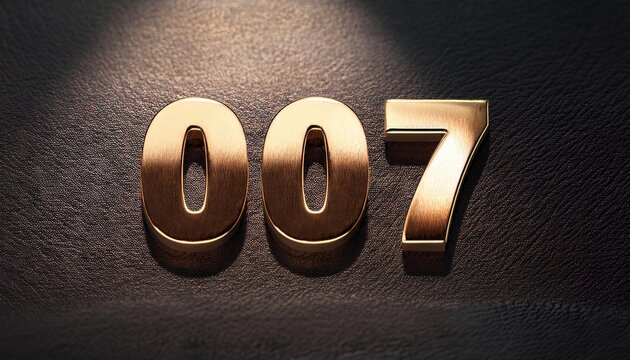 Iconic 007 on Elegant Background