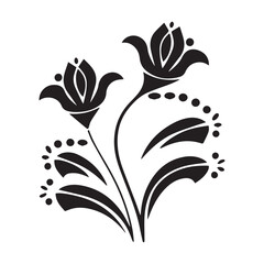 Fototapeta premium flower vector design 2, flower design vector in illustration