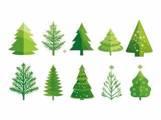 Fototapeta premium Set of hand drawn Christmas illustrations