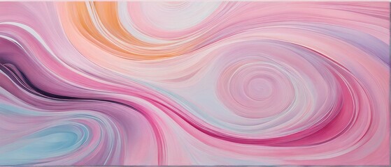 Fototapeta premium Abstract Swirling Pastel Composition with Soft Pink and Purple Elegance in Artistic Expression
