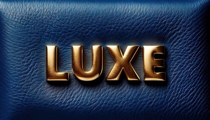 Luxury Branding Text on Leather Background