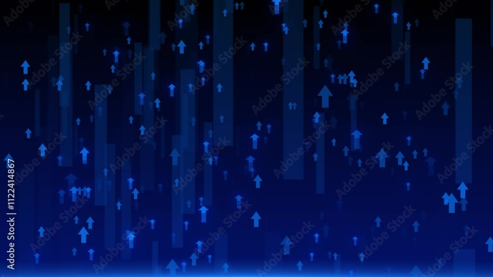 Poster abstract tech finance fintech 3d background abstract pixel pattern. geometric figures dots business 