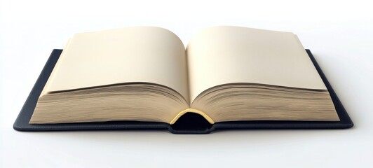 Fototapeta premium Open Book, Blank Pages, Knowledge,