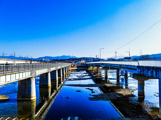 Fototapeta premium bridge over the river