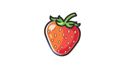 Juicy Strawberry Illustration 