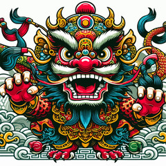 Fototapeta premium dragon face