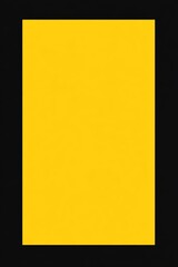 A solid yellow rectangle on a black background, minimalist design.
