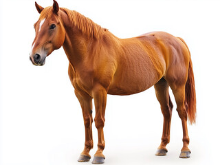 Obraz premium horse isolated on white background, full body horse