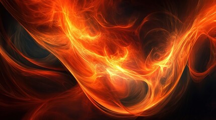 Abstract Smoke Patterns in Dark Background with Artistic Flair