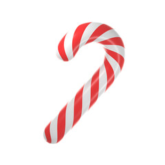 Fototapeta premium christmas cane 3d illustration