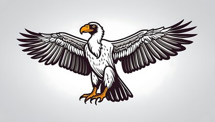 Obraz premium eagle with a ribbon