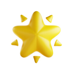 3d render icon Star