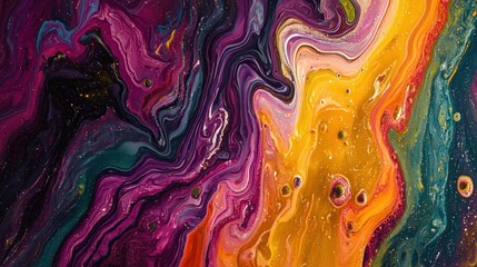 A vibrant swirl of colors representing adaptation and change in abstract art.