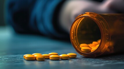 A helpline operator answering a call from someone seeking help for addiction.