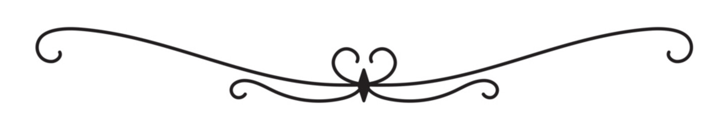 Vintage decorative lines. text dividers. Line border. Lines separators, Borders, Vintage dividers, Underline elements. Vector illustration