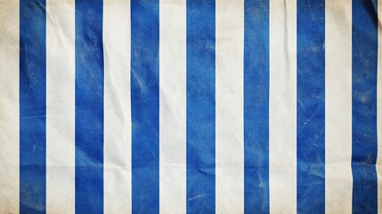 Obraz premium Blue and white striped fabric texture Vintage background