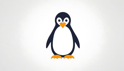Fototapeta premium penguins logo icon Penguin tattoo idea on white background logotype, art, bird, illustration, design 3