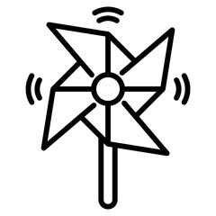 Obraz premium Pinwheel single icon