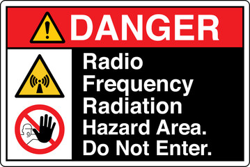 Fototapeta premium ANSI Z535 Safety Sign Marking...