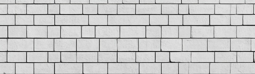 Obraz premium Rustic charm of an old white brick wall.