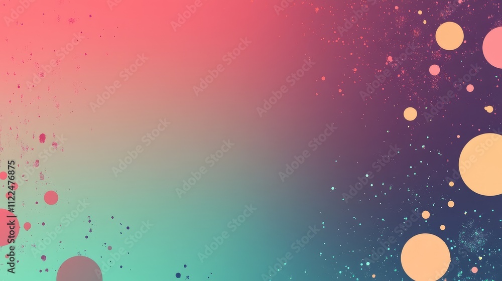 Aufkleber abstract colorful background with soft bubbles and gradients