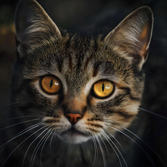 Naklejka premium Tabby cat