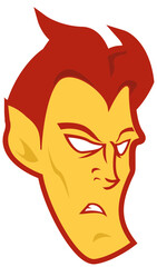 devil vampire demon sports logo