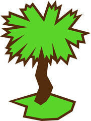 palmetto tree sports logo