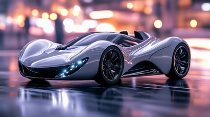 High-Tech Sports Car with Innovative Features