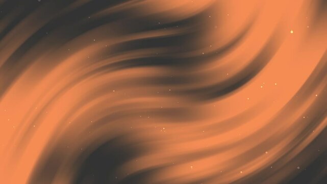 Orange and brown swirling abstract art with subtle sparkles, ideal for fall themed designs, autumn promotions, and vibrant backgrounds.