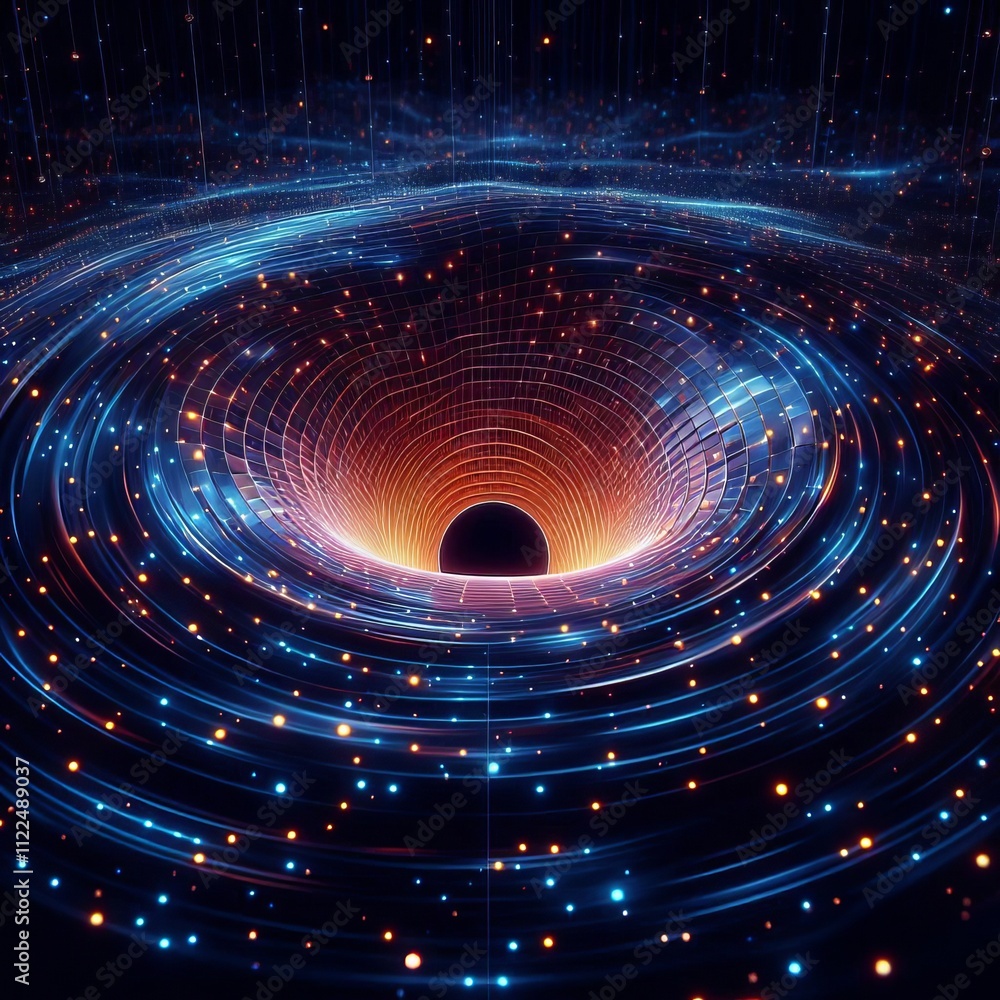 Poster black hole entropy a visualization of black hole entropy with it