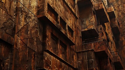 Rusty Metropolis: A Post-Apocalyptic Architectural Marvel
